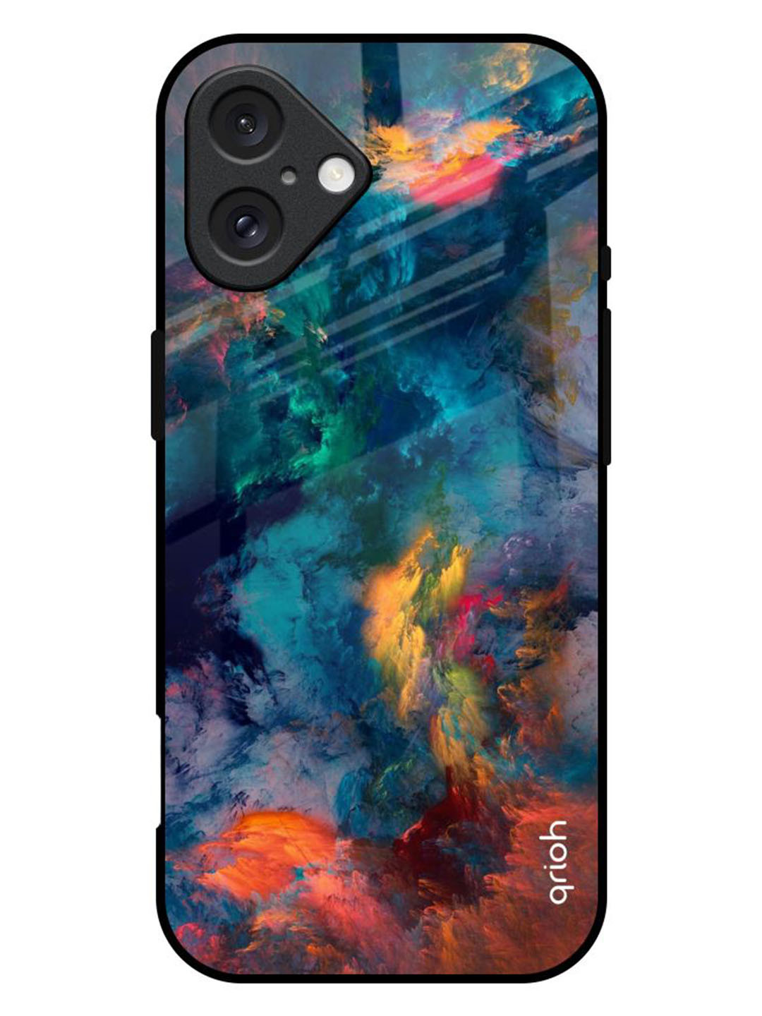 QRIOH Cloudburst Printed iPhone 16 Plus Back Case