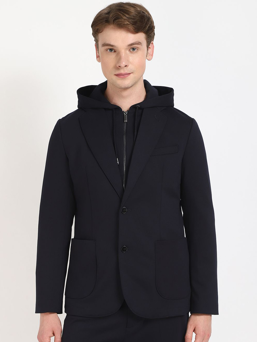Tommy Hilfiger Notched Lapel Single-Breasted Causal Blazer