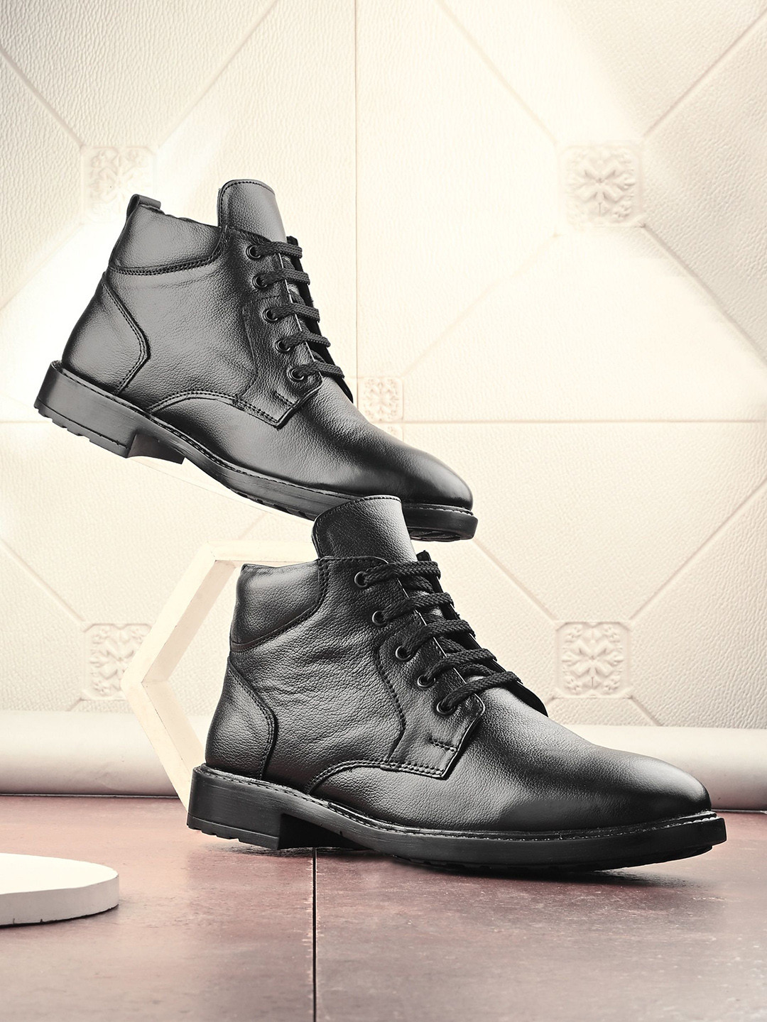AfroJack Men Leather Comfort Boots