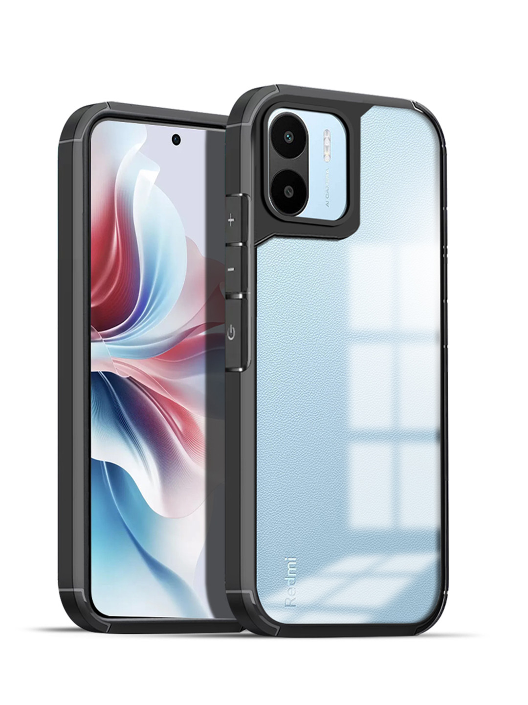 Karwan Solid Redmi A1 Plus Shockproof Bumper Back Case