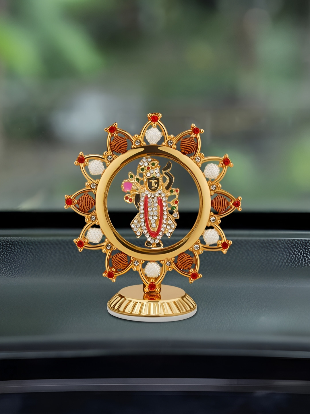 INTERNATIONAL GIFT Banke Bihari Gold Aluminium Metallic Prayer Room Small Showpiece - 1.5 Inches