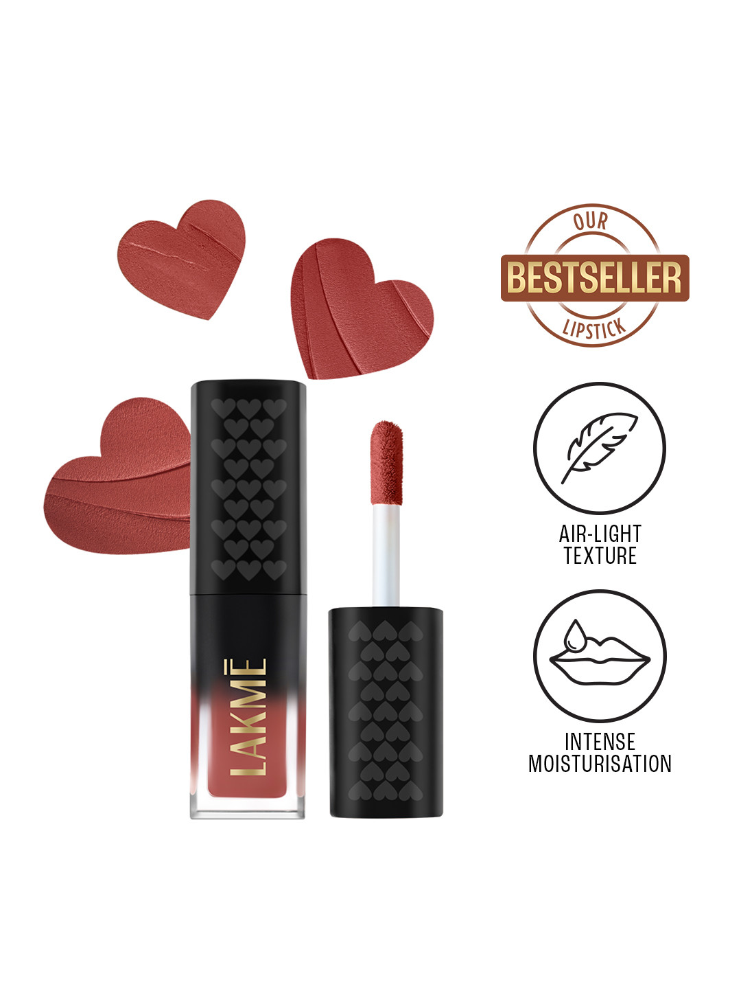 Lakme Xtraordin-airy Lip Mousse Mini With Velvet Matte Finish 1.8g - Chocolate Temptation