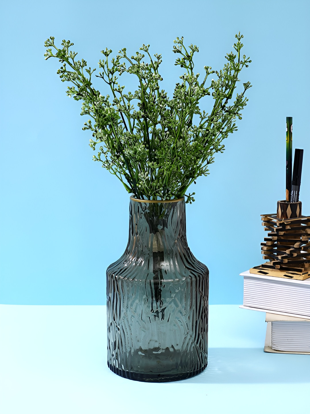 TAYHAA Green Verdant Berry Artificial Flower