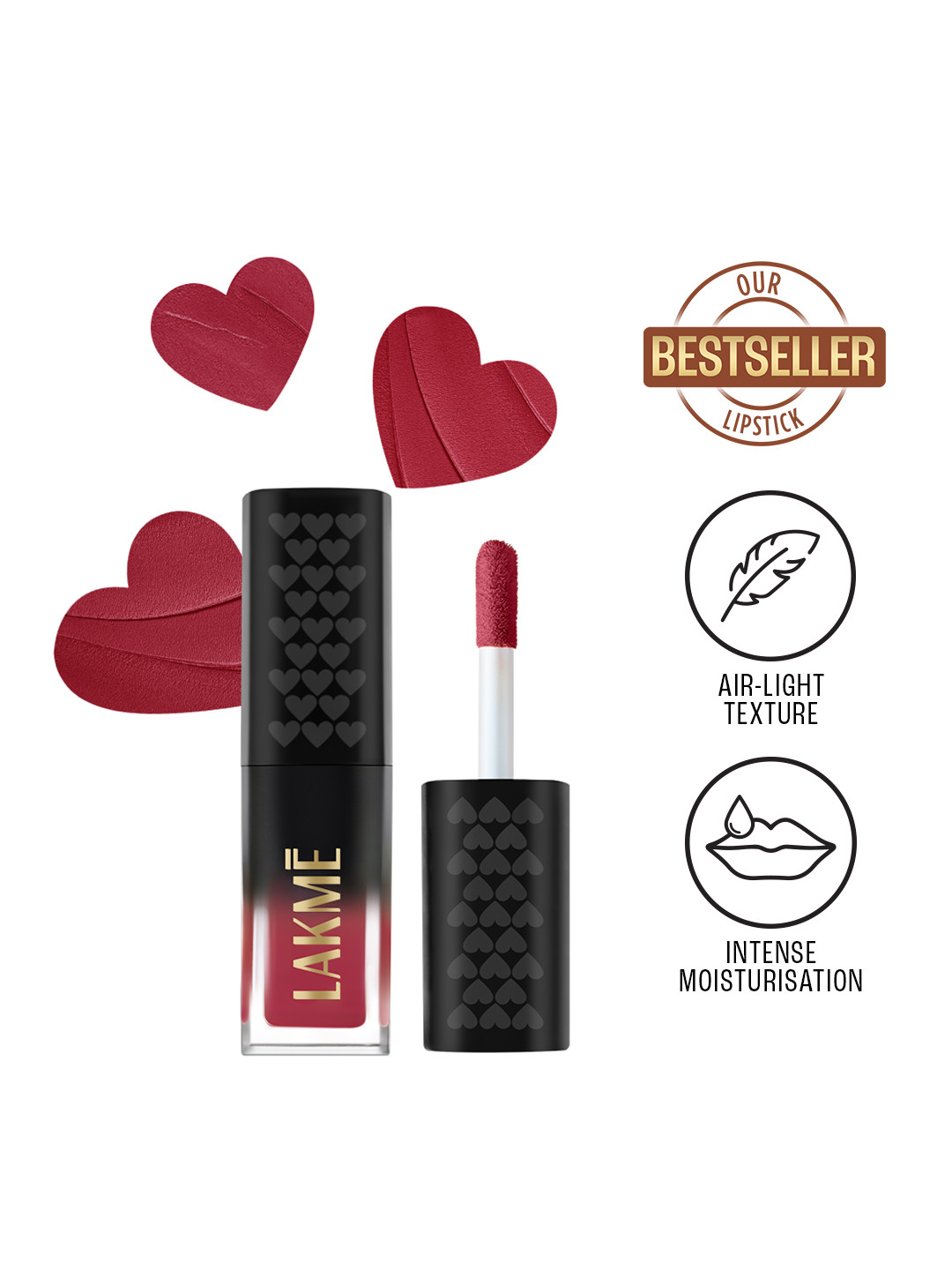 Lakme Xtraordin-airy Lip Mousse Mini With Velvet Matte Finish Matte 1.8g - Crimson Sky