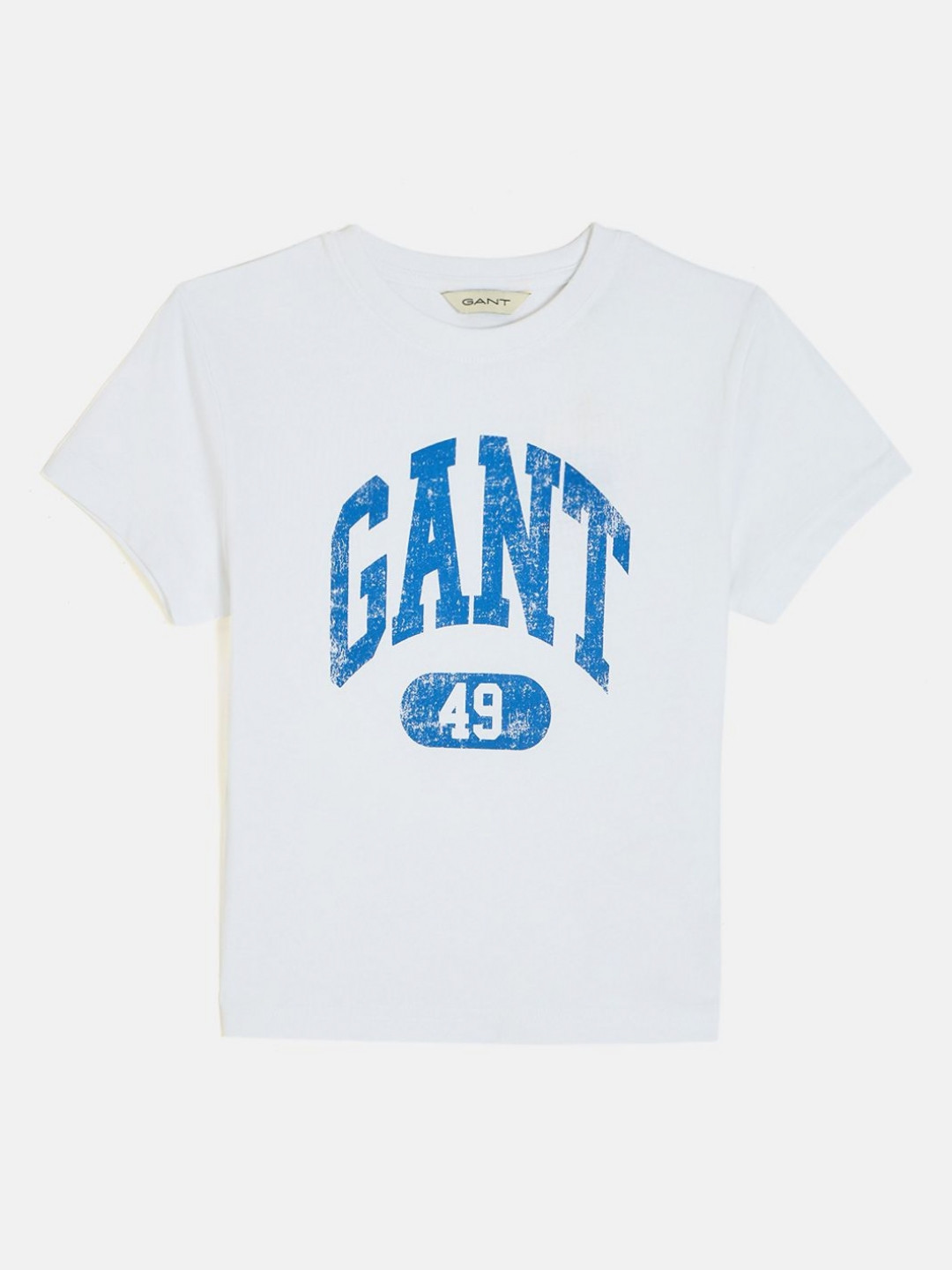 GANT Boys Brand Logo Archieve Shield Printed Round Neck Cotton T-shirt
