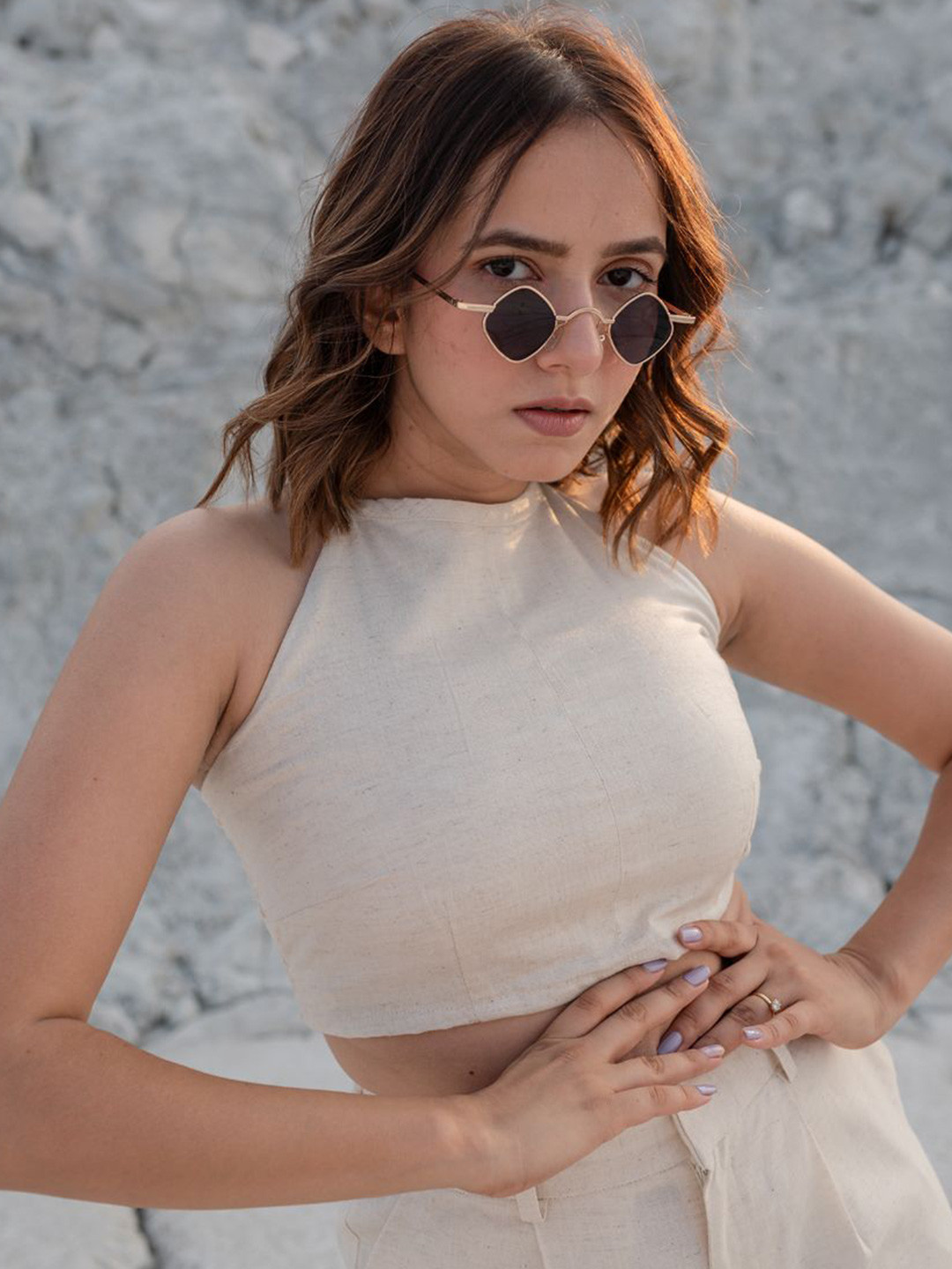 Babli Women Ivory Cream Bustier Top