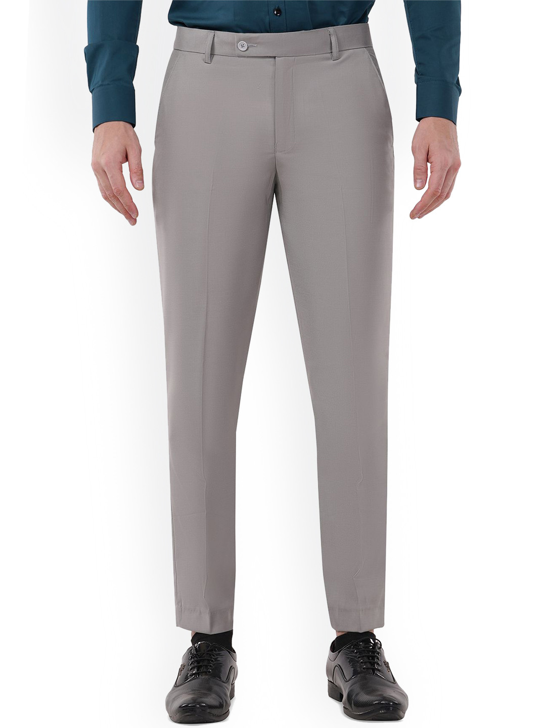 MARK LEWIS Men Tailored Easy Wash Pleated Formal Trousers