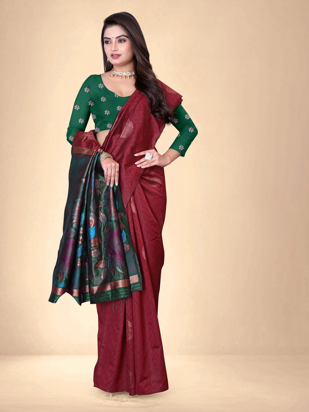 Abhilasha Ethnic Motifs Kanjeevaram Saree