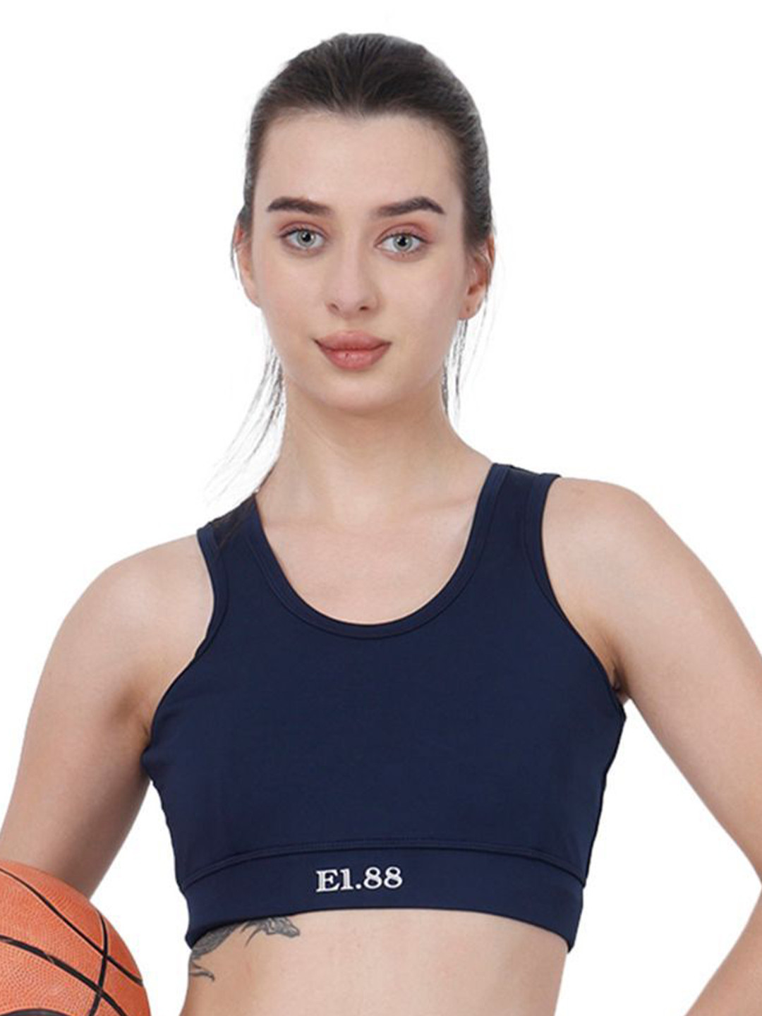 E1.88 Women Full Coverage Lightly Padded Workout Bra