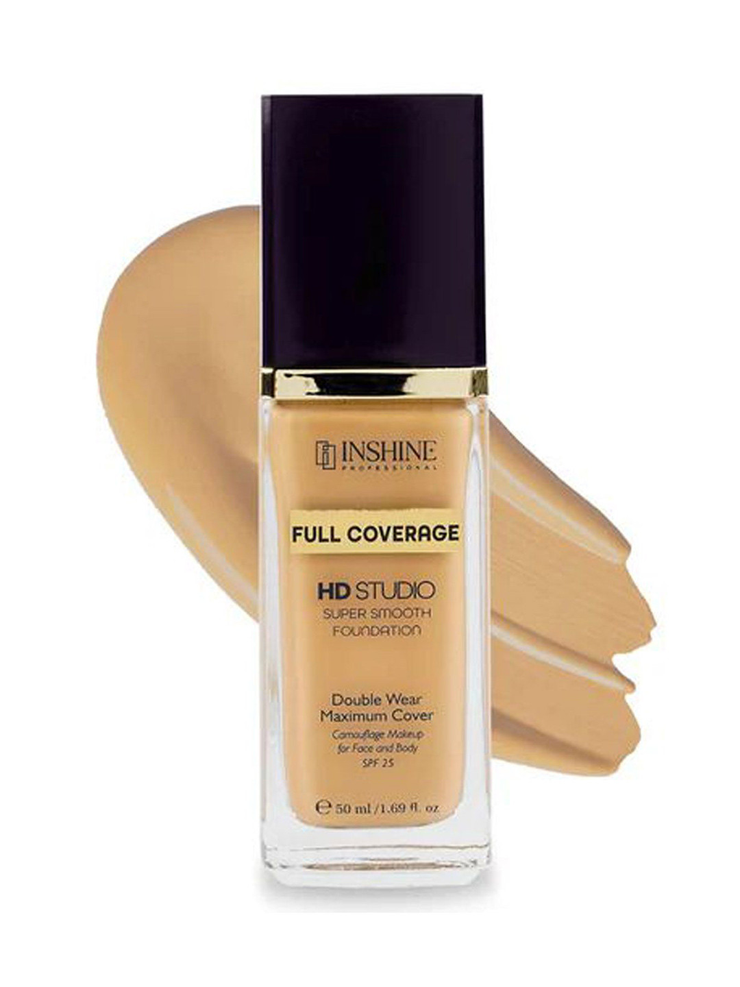 Inshine HD Studio Full Coverage Super Smooth Foundation With SPF 25 - 50 ml - Sun Beige