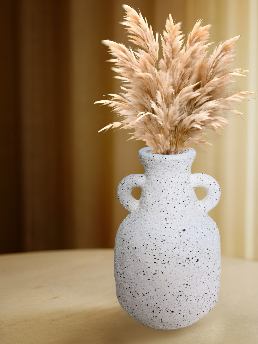 Cortina White Textured Jug Shaped Flower Vase