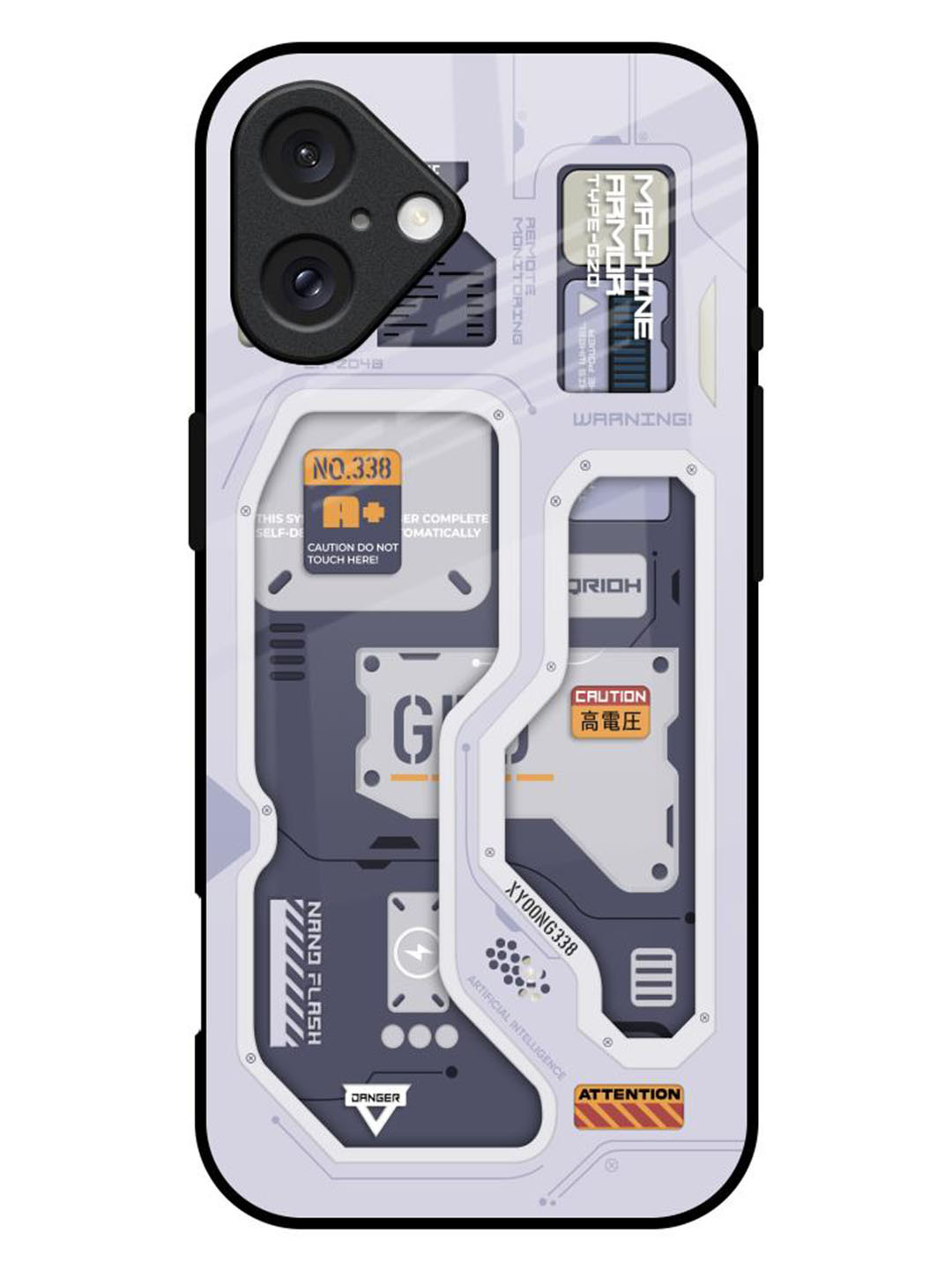 QRIOH iPhone 16 Plus Tech Savvy Glass Back Case