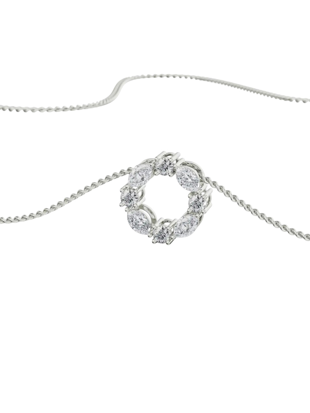 Emori The Dewy Leafy Lab Diamond Pendant in 18KT Gold