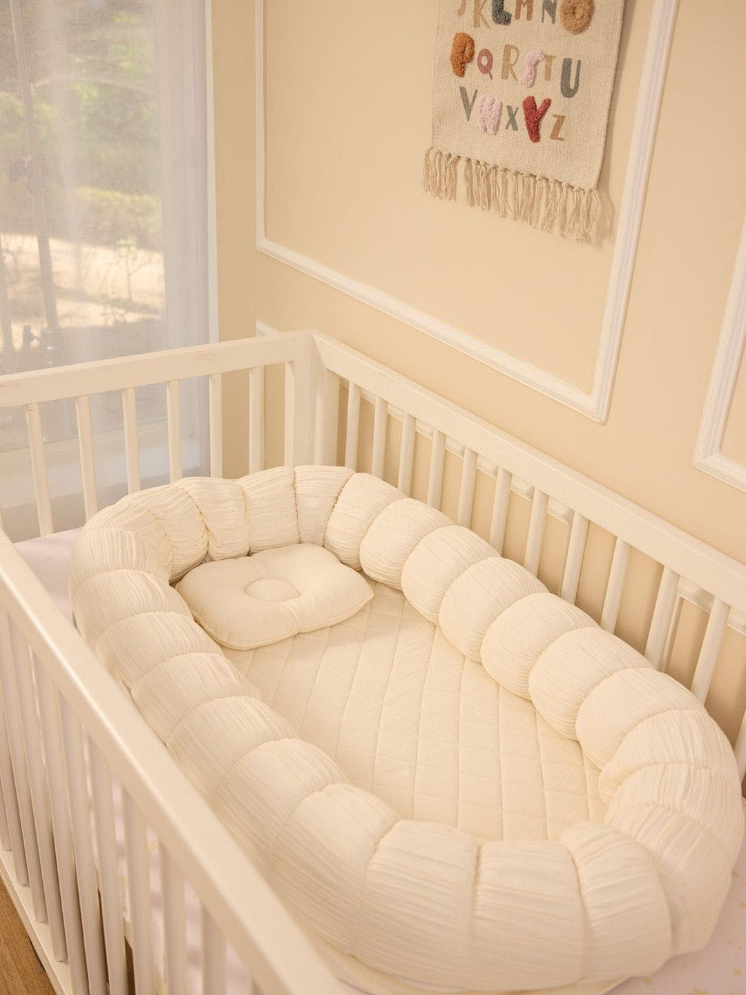 Baby Jalebi Kids Beige Sleep Cloud Baby Nest Bed