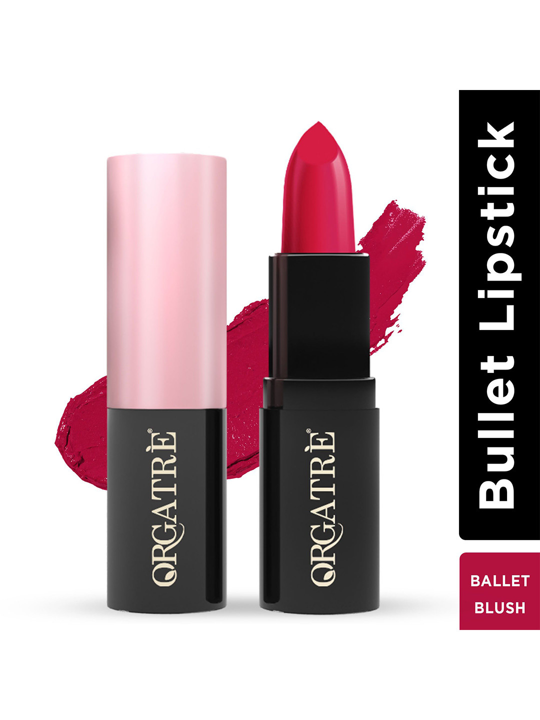 Orgatre MoodBliss Creamy Matte Long Lasting Bullet Lipstick- 3.2 g - Ballet Blush