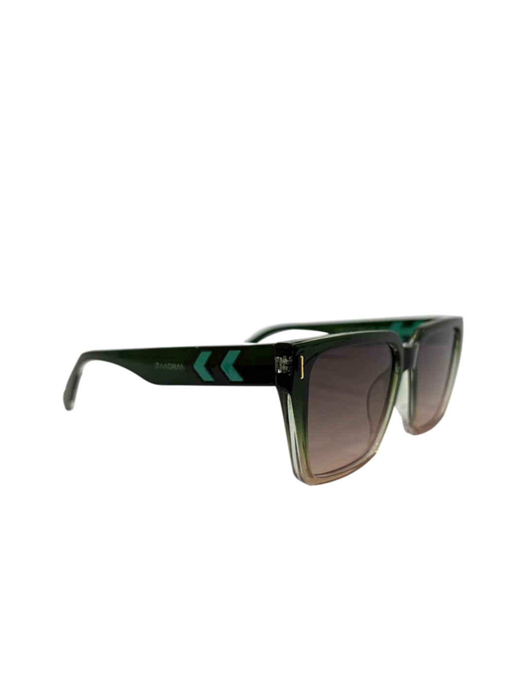 ZAADRAN Unisex Wayfarer Sunglasses with Polarised and UV Protected Lens MADRID-GREEN-Green