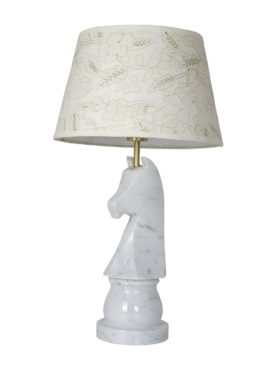 Fos Lighting White Textured Terracotta Frustum Shaped Table Lamp
