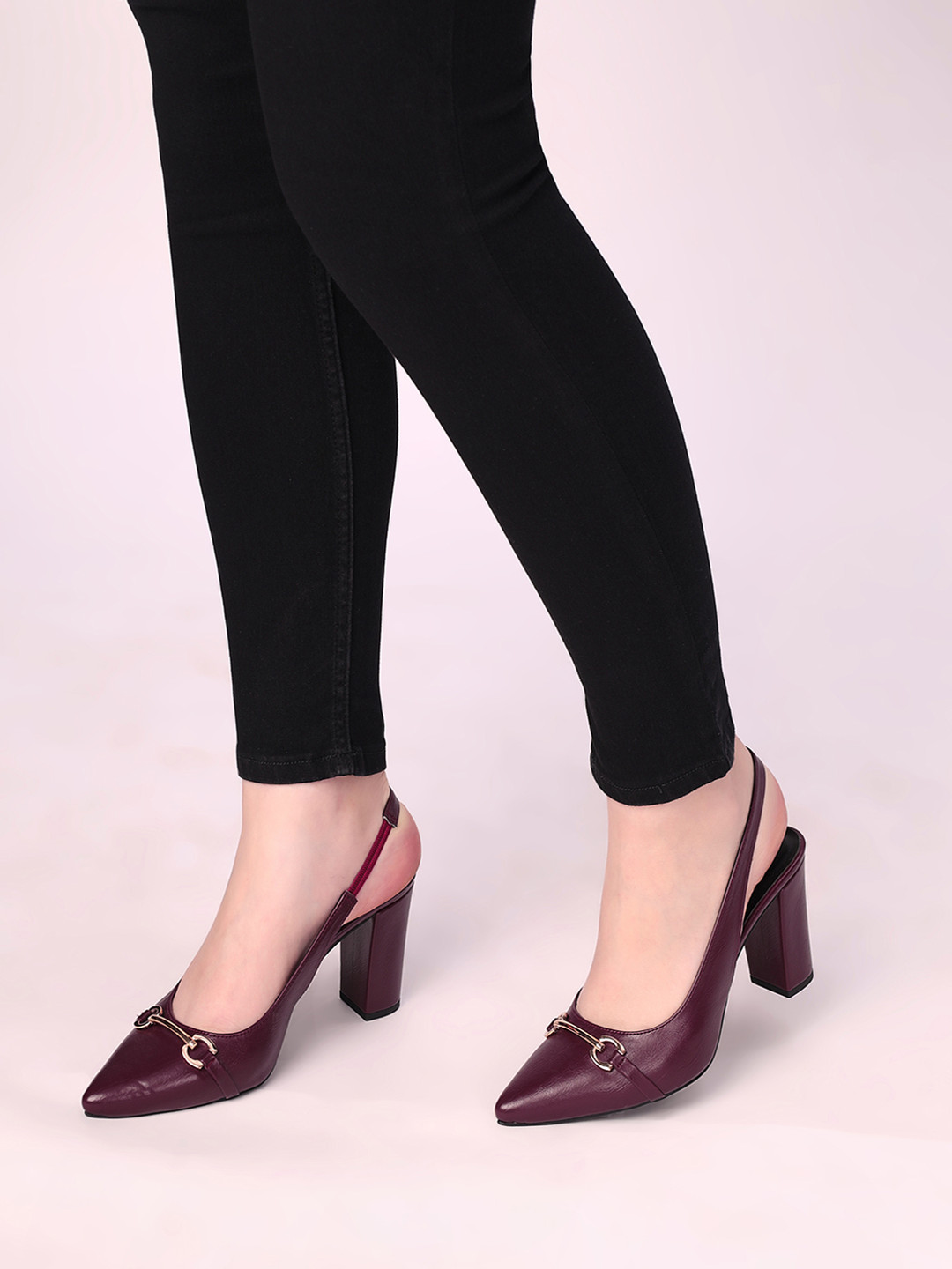 T.ELEVEN Textured Block Pumps