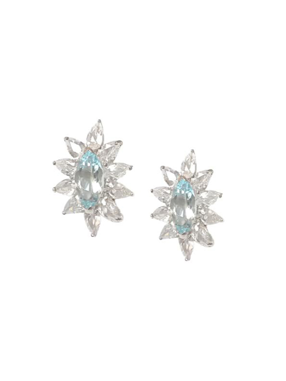 ISHI New York 925 Sterling Silver Skylight Sparkler Earrings