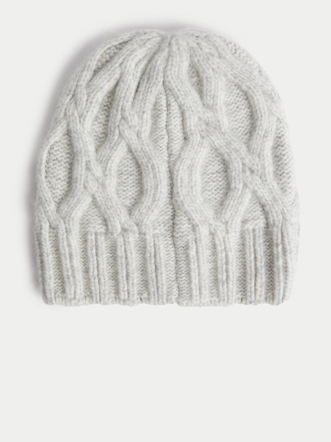 Marks & Spencer Women Self Design Knitted Cable Beanie