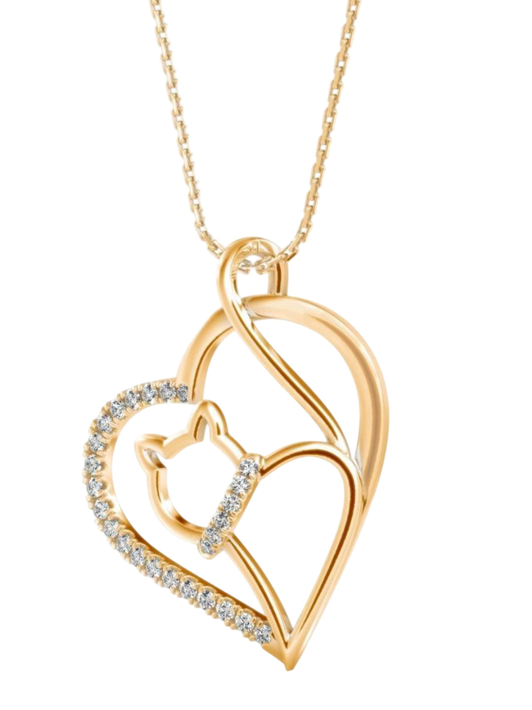 Emori Hello Kitty Lab Diamond in 14KT Gold Pendant