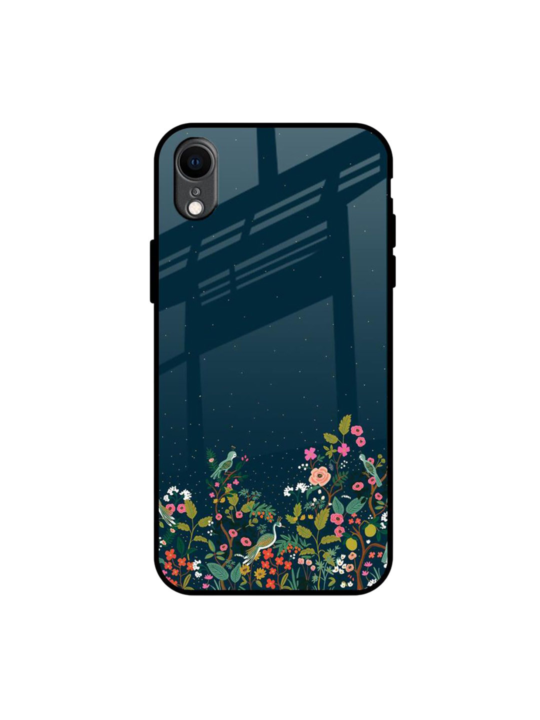 QRIOH Floral Printed iPhone XR Back Case Mobile Accessories