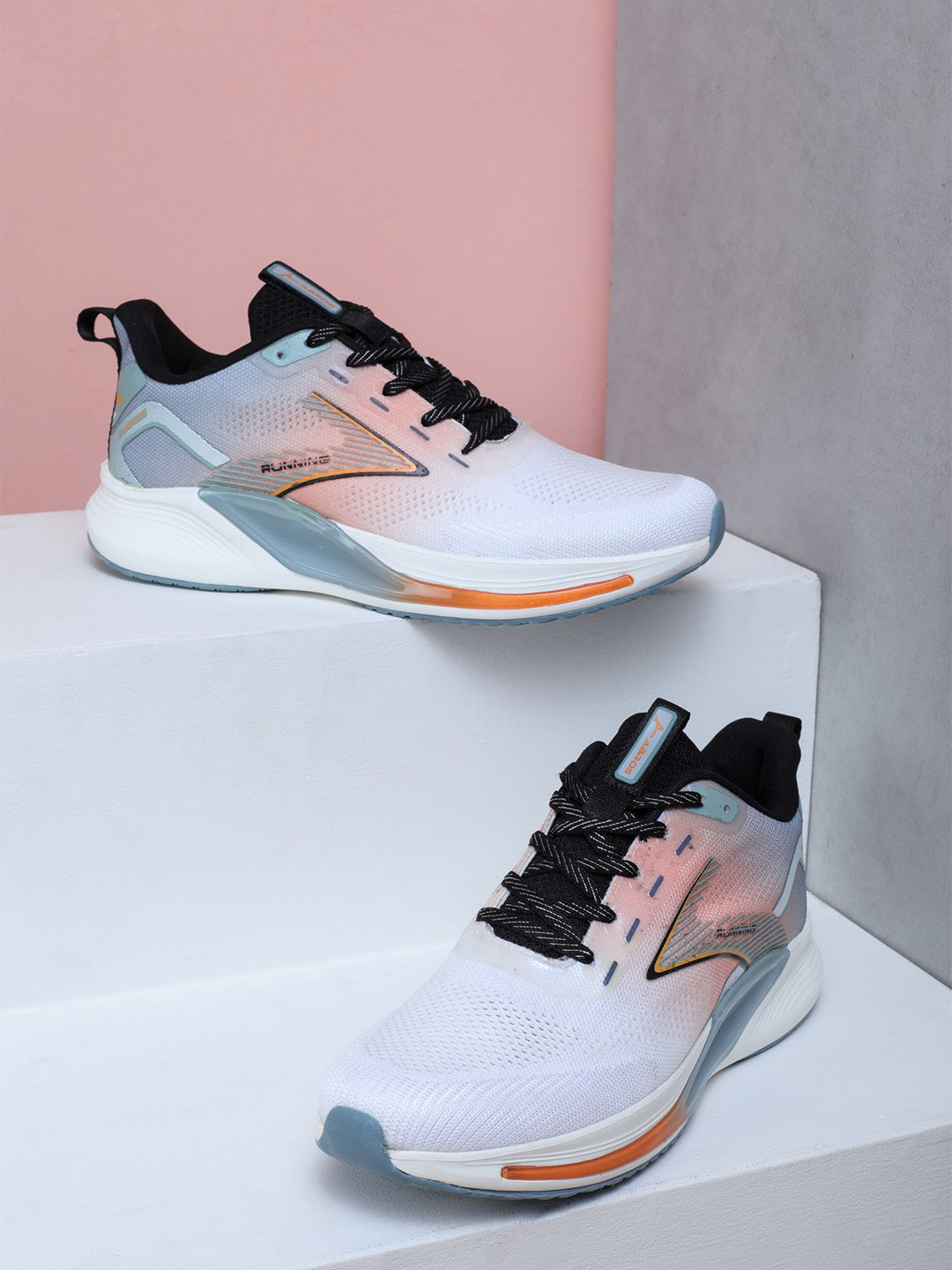 ABROS Men HEX Mesh Air Running Lace-Up Sports Shoes