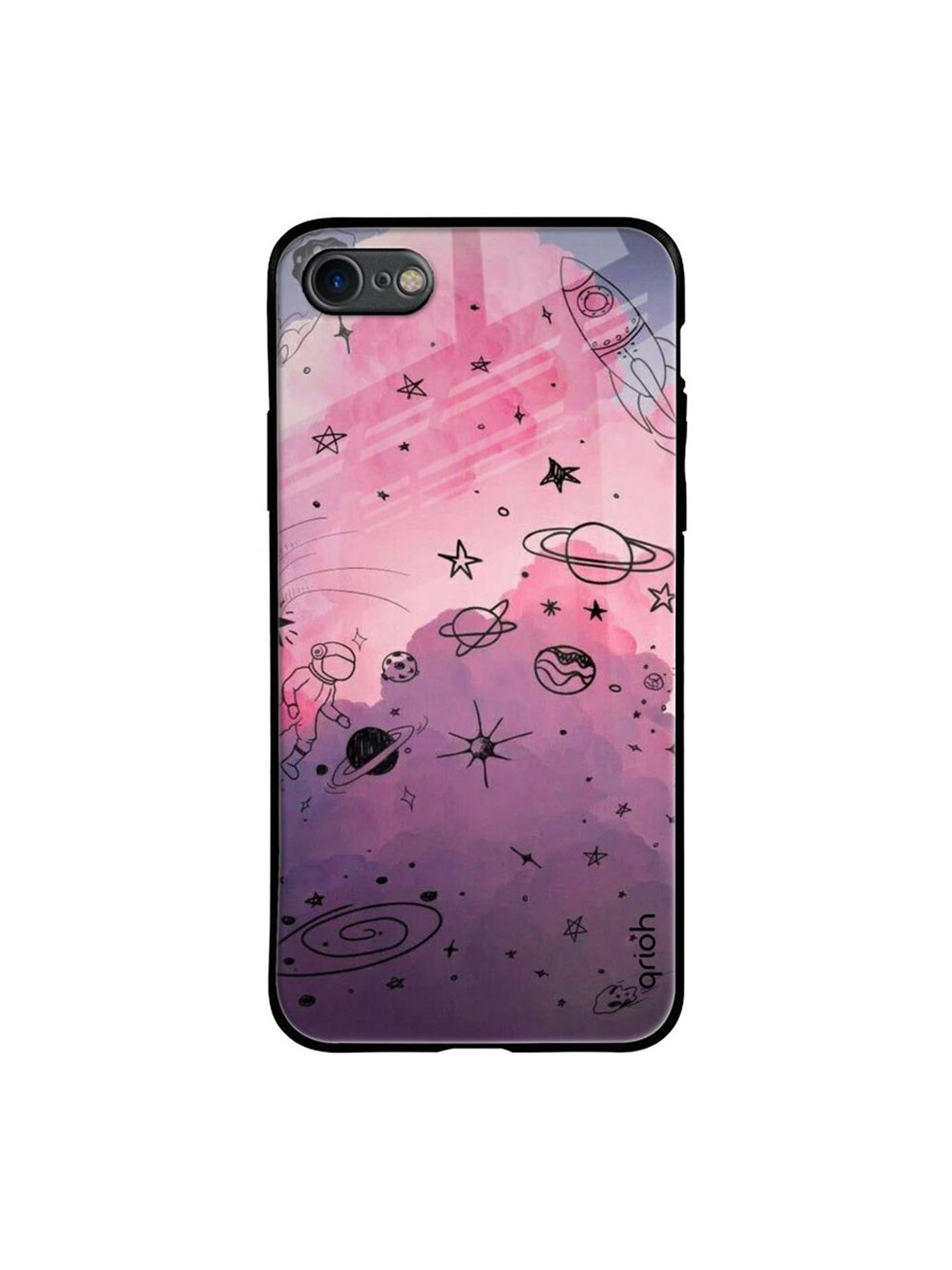 QRIOH Space Doodles Printed iPhone 7 Back Case