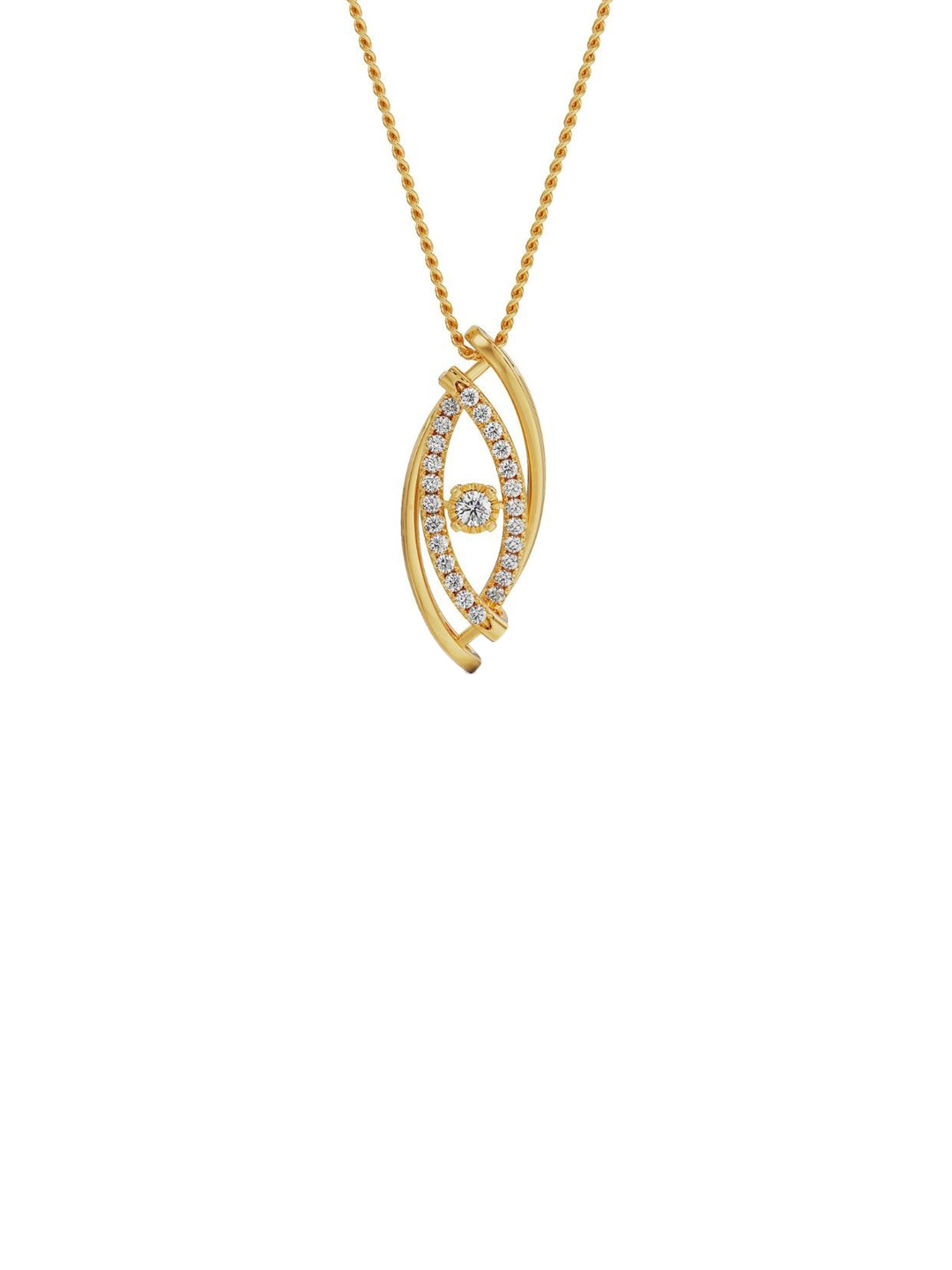 Emori Classic Evil Eye 18KT Gold Lab Diamond Pendant