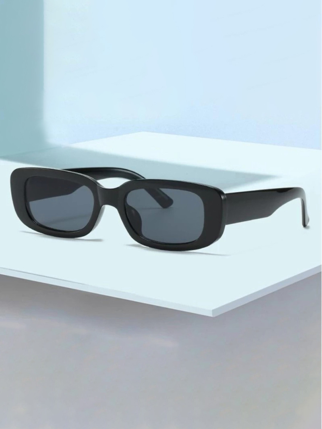 LIAN NUR Unisex Rectangle Sunglasses With UV Protected Lens LN-003