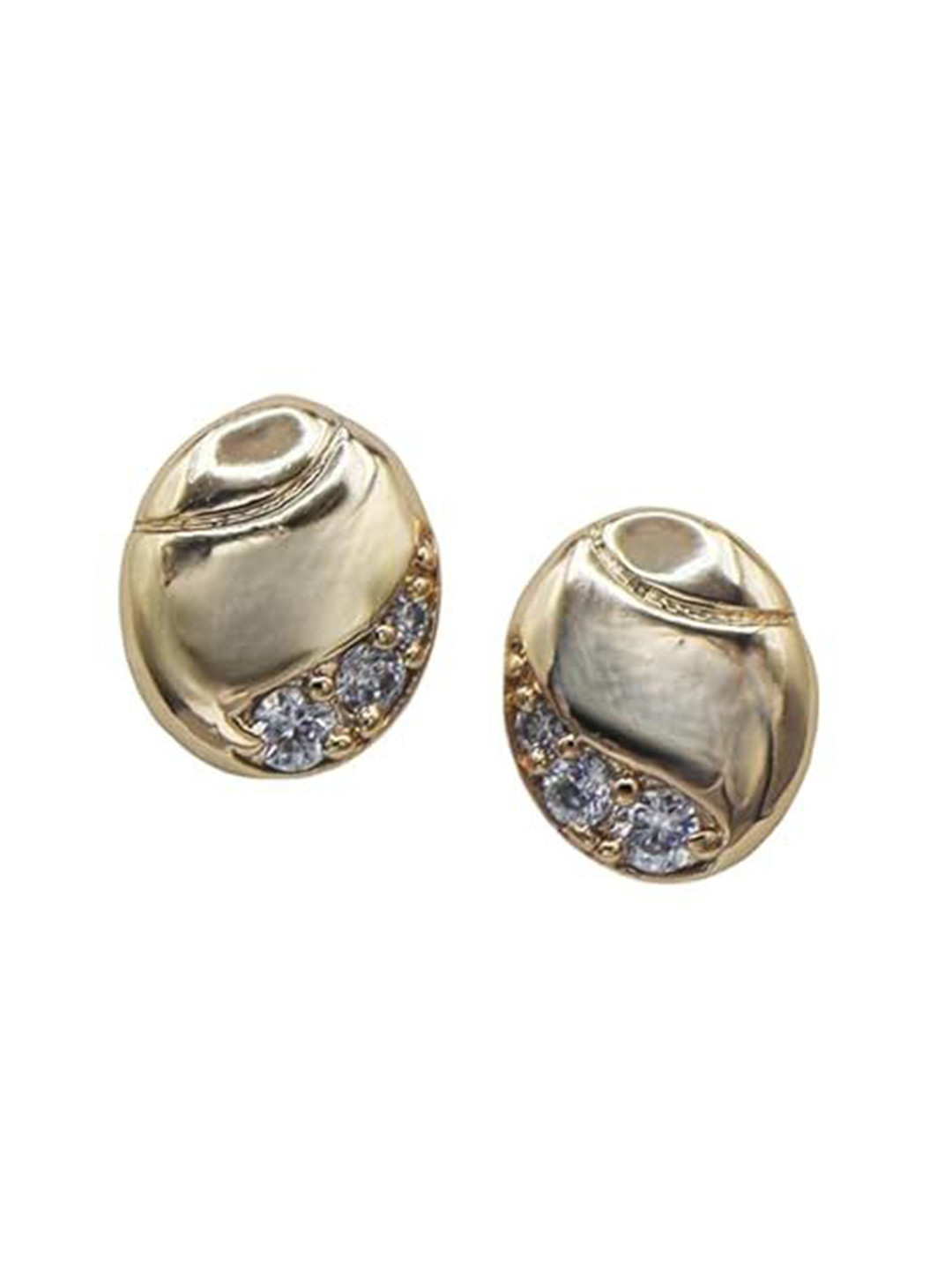 ISHI New York Gold-Plated Golden Elegance Studs
