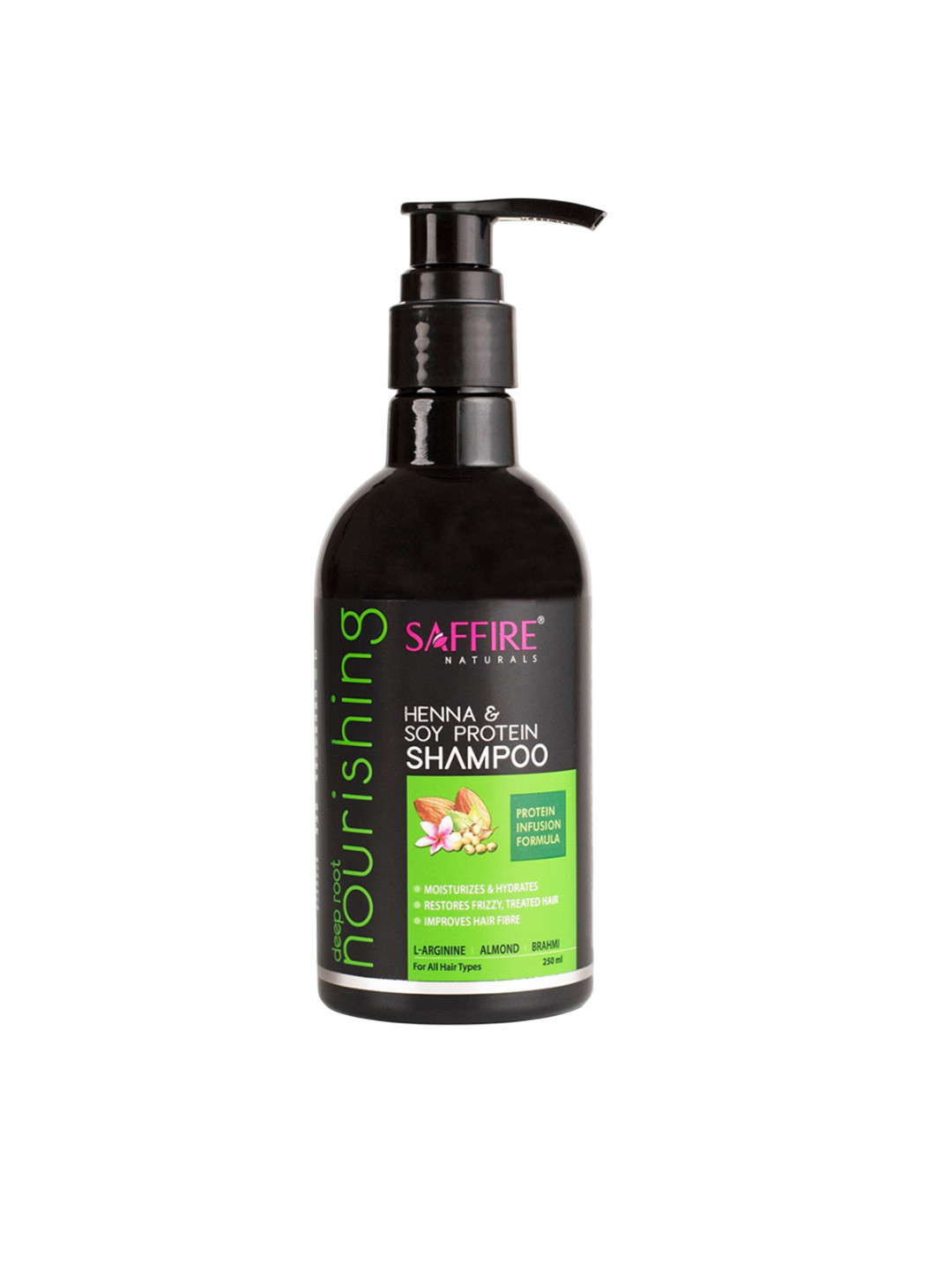Saffire Naturals Henna & Soy Protein Deep Root Shampoo - 250 ml