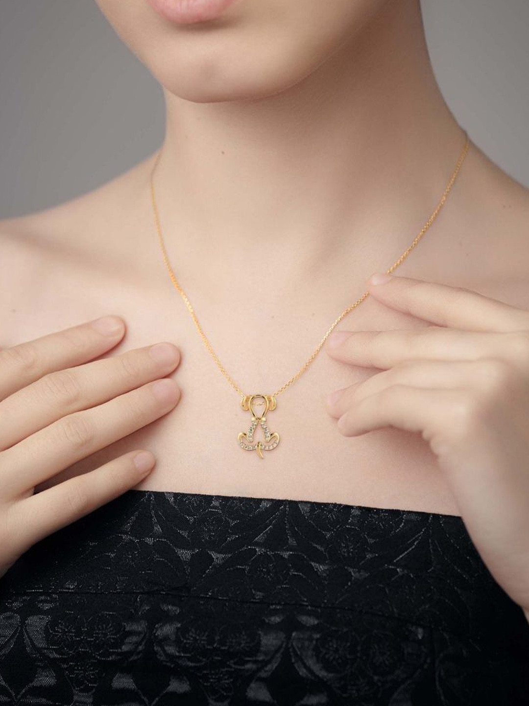 Emori Puppy Love Lab Diamond in 14KT Gold Pendant