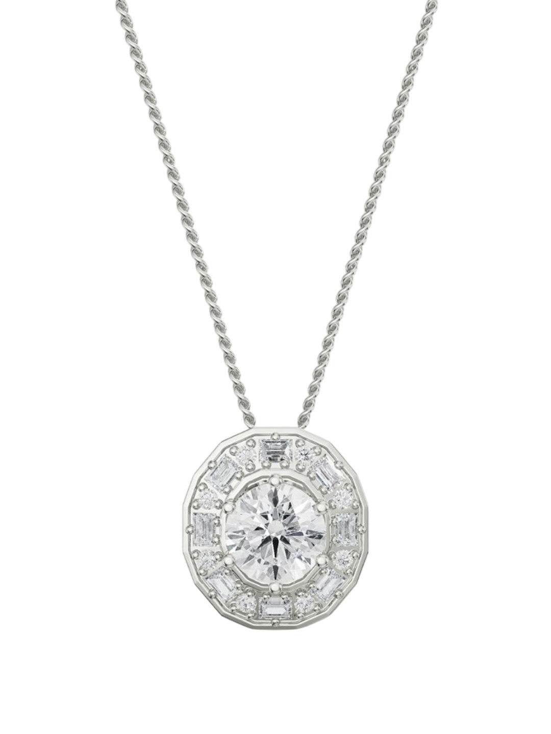 Emori Radiant Cascade Lab Diamond in 14KT Gold Pendant