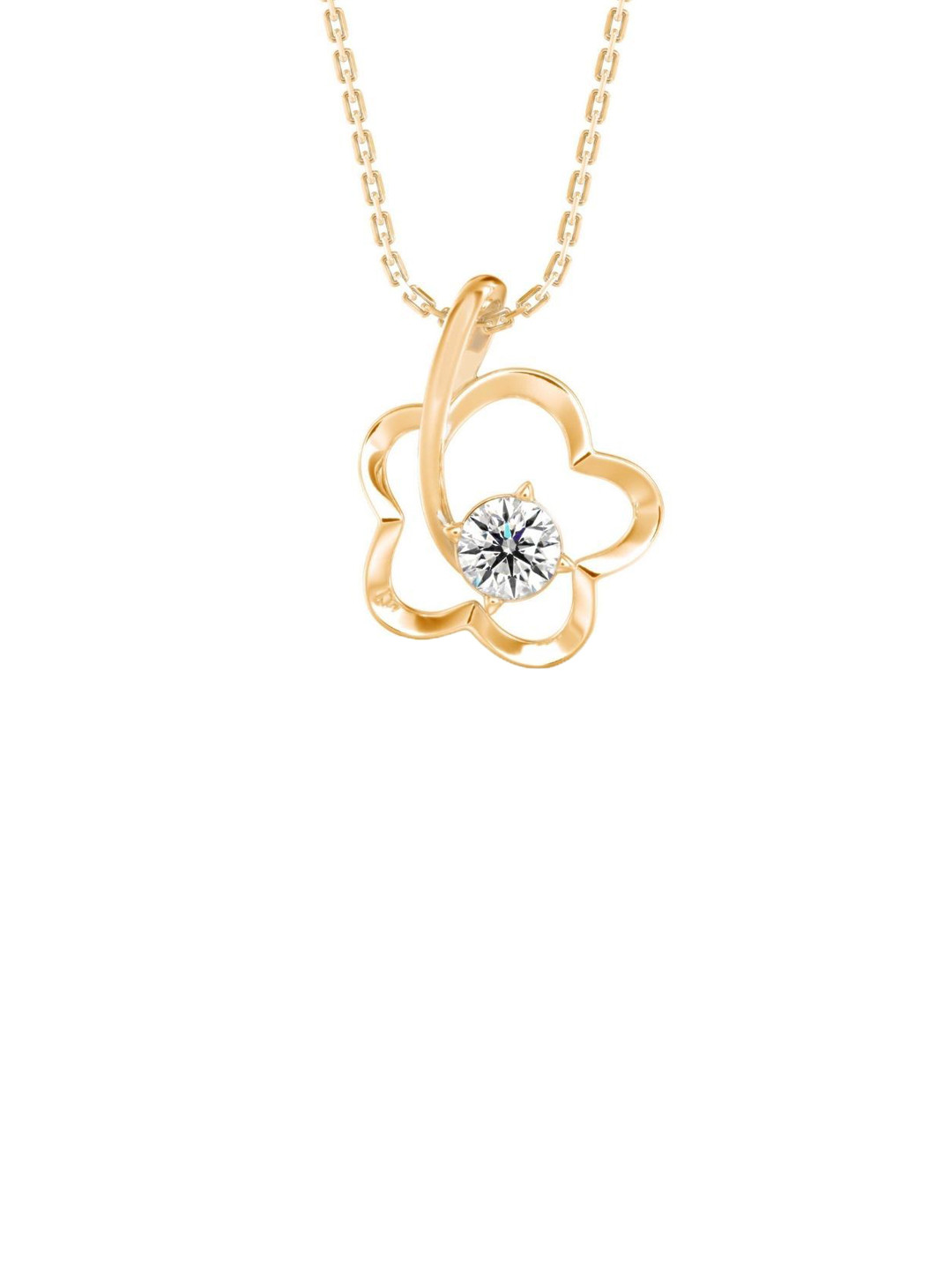 Emori Daisy Lab Diamond in 14KT Gold Pendant