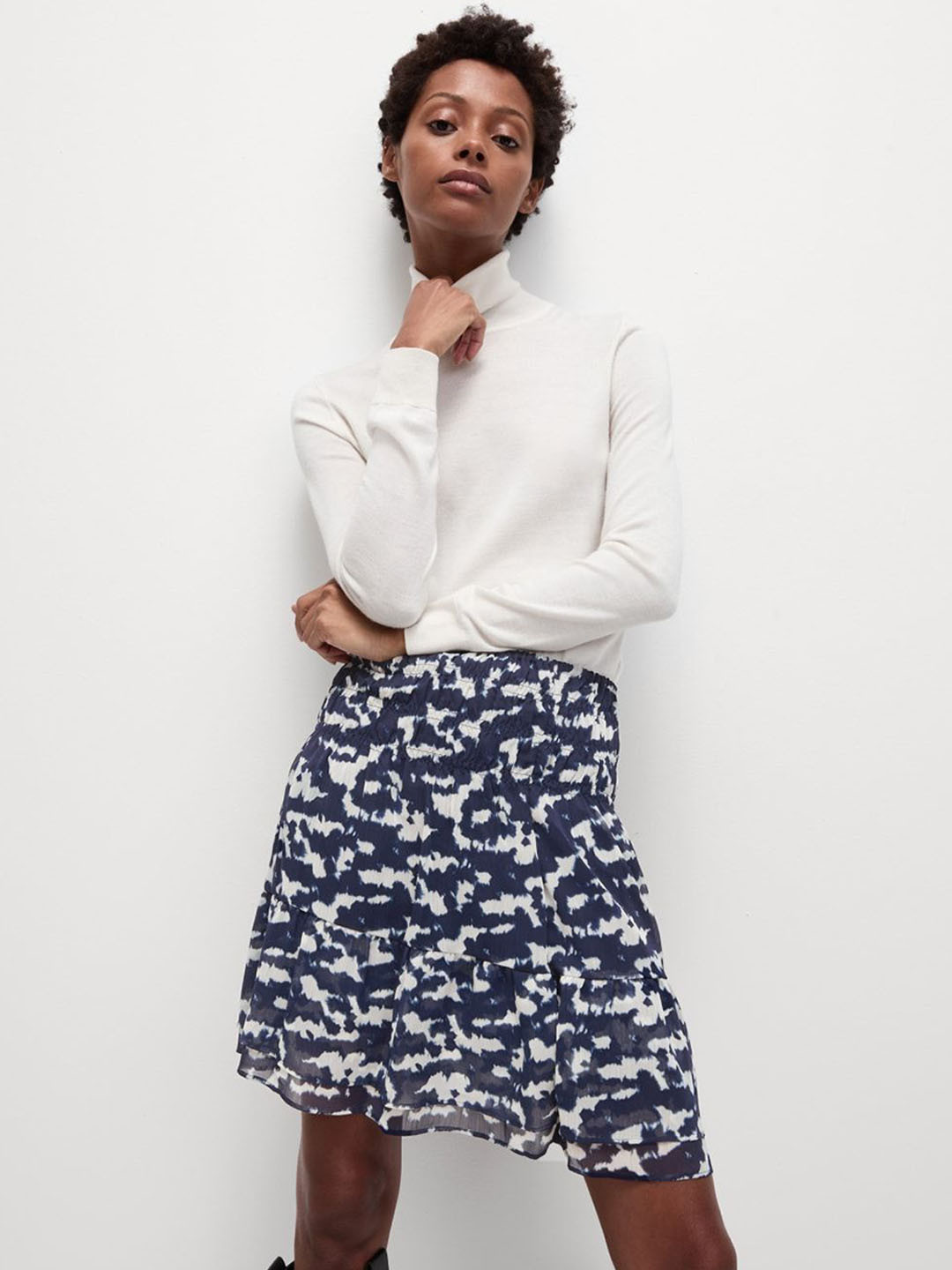 Marks & Spencer Pleated Mini Skater Skirt