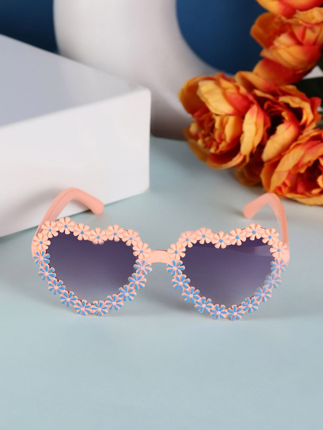 PASSION PETALS Girls Butterfly Sunglasses with UV Protected Lens 11-22orangeglasses