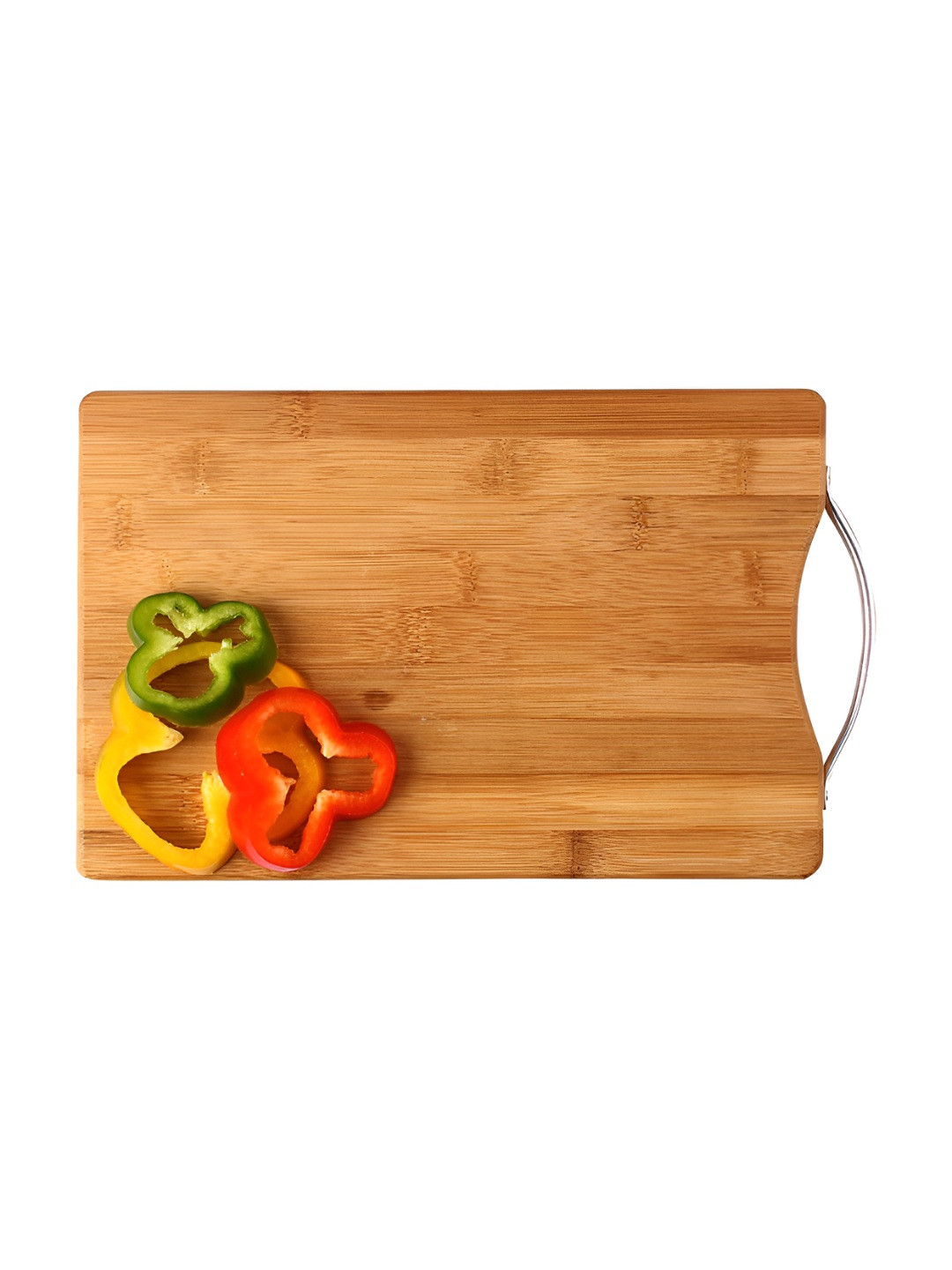 HOKIPO Brown Bamboo Chopping Board