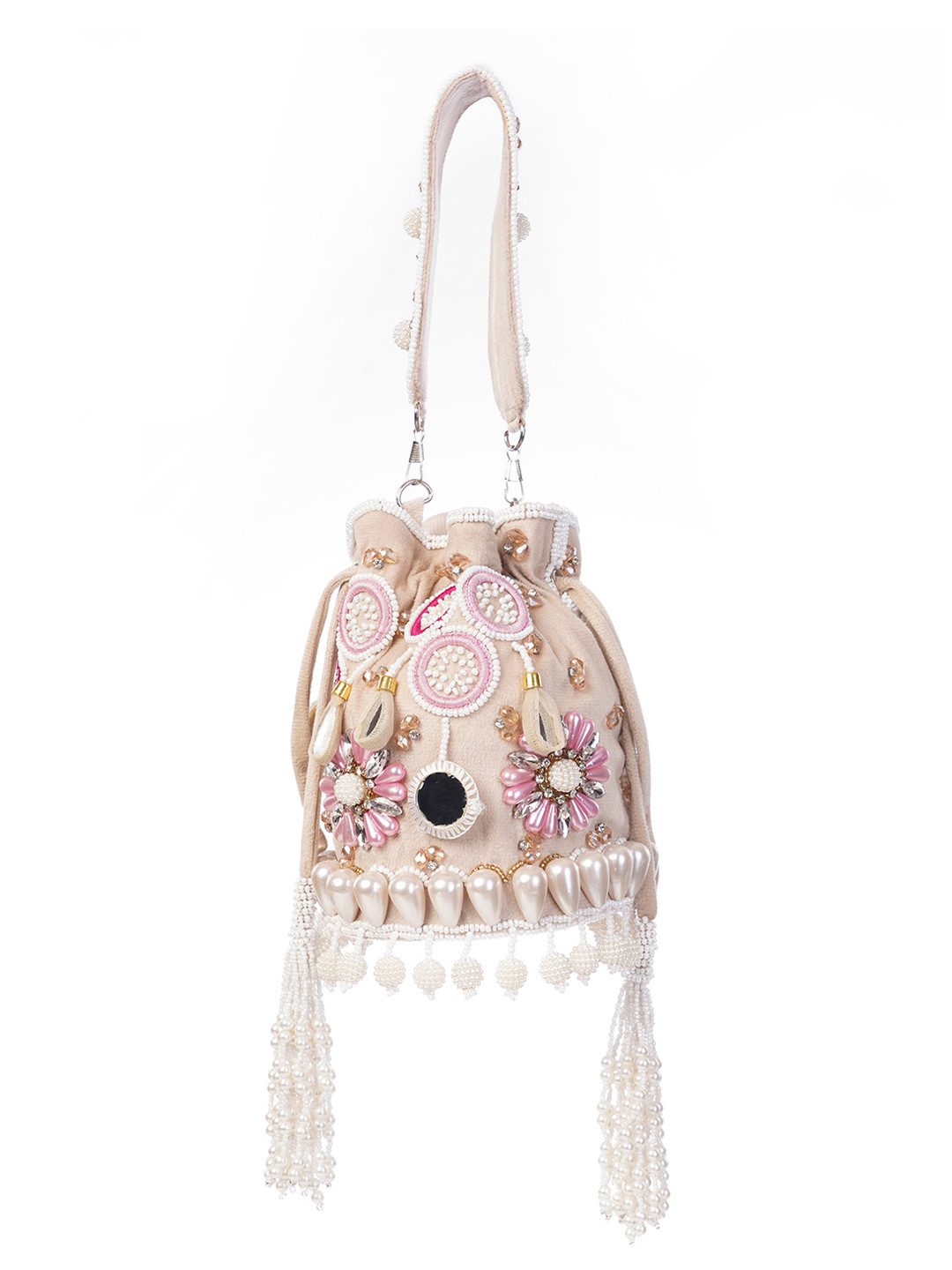IBRA HANDICRAFTS Women Ethnic Motifs Printed Bucket Handheld Bag