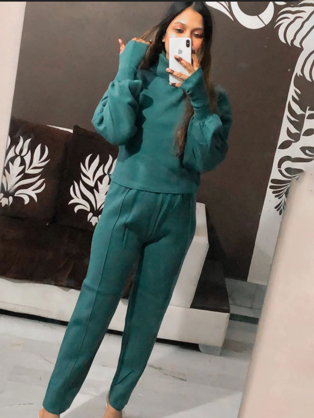 MADE FOR HER LABEL Turtle Neck Sweatshirt With Trouser