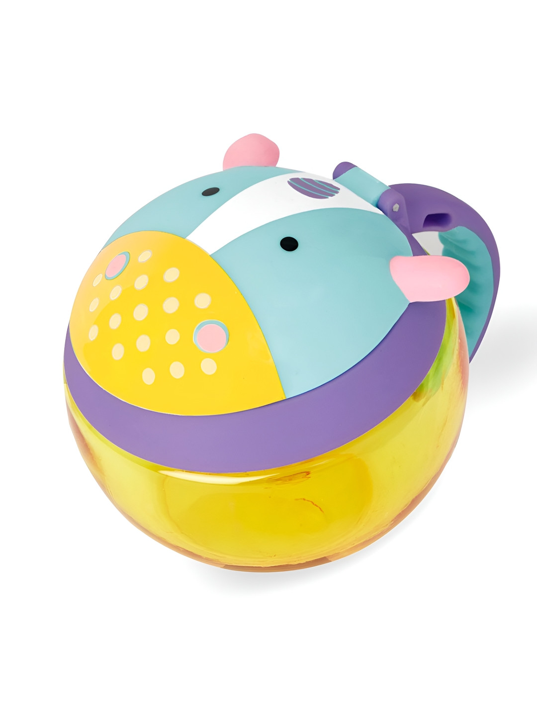 SKIP HOP Zoo Snack Cup Unicorn 12M to 48M Dishwasher Safe Lunch Box With Spoon and Fork