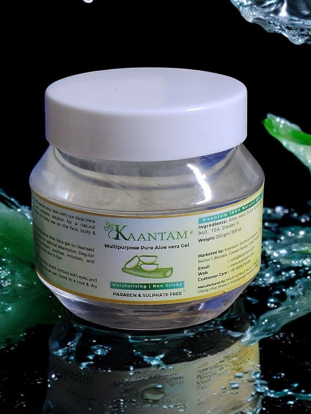 Kaantam Multipurpose Pure Aloe Vera Gel - 250 g