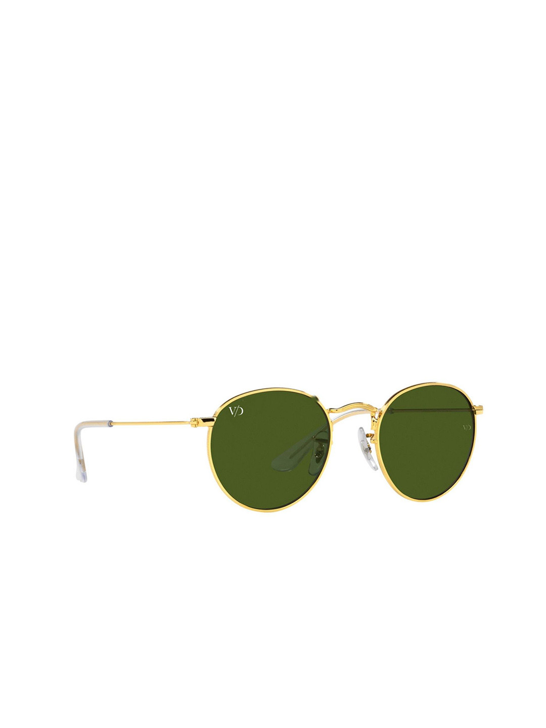 VONDYKE Unisex Round Sunglasses with UV Protected Lens VD-003-GOLD