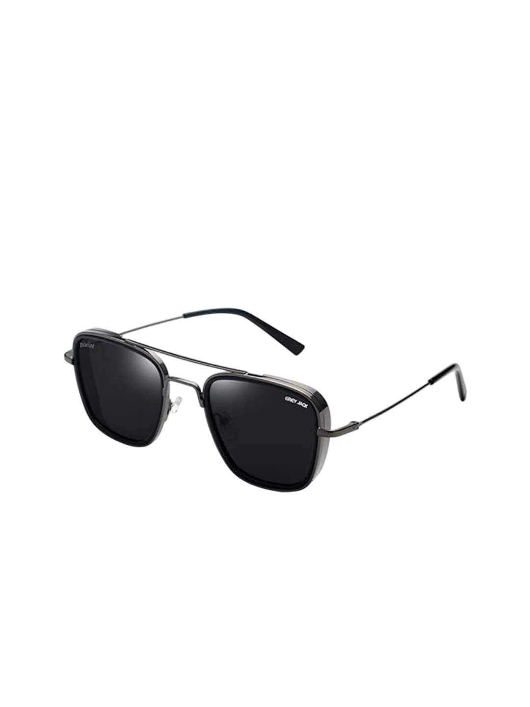 GREY JACK Unisex Square Sunglasses with Polarised Lens 2001 C9-Black