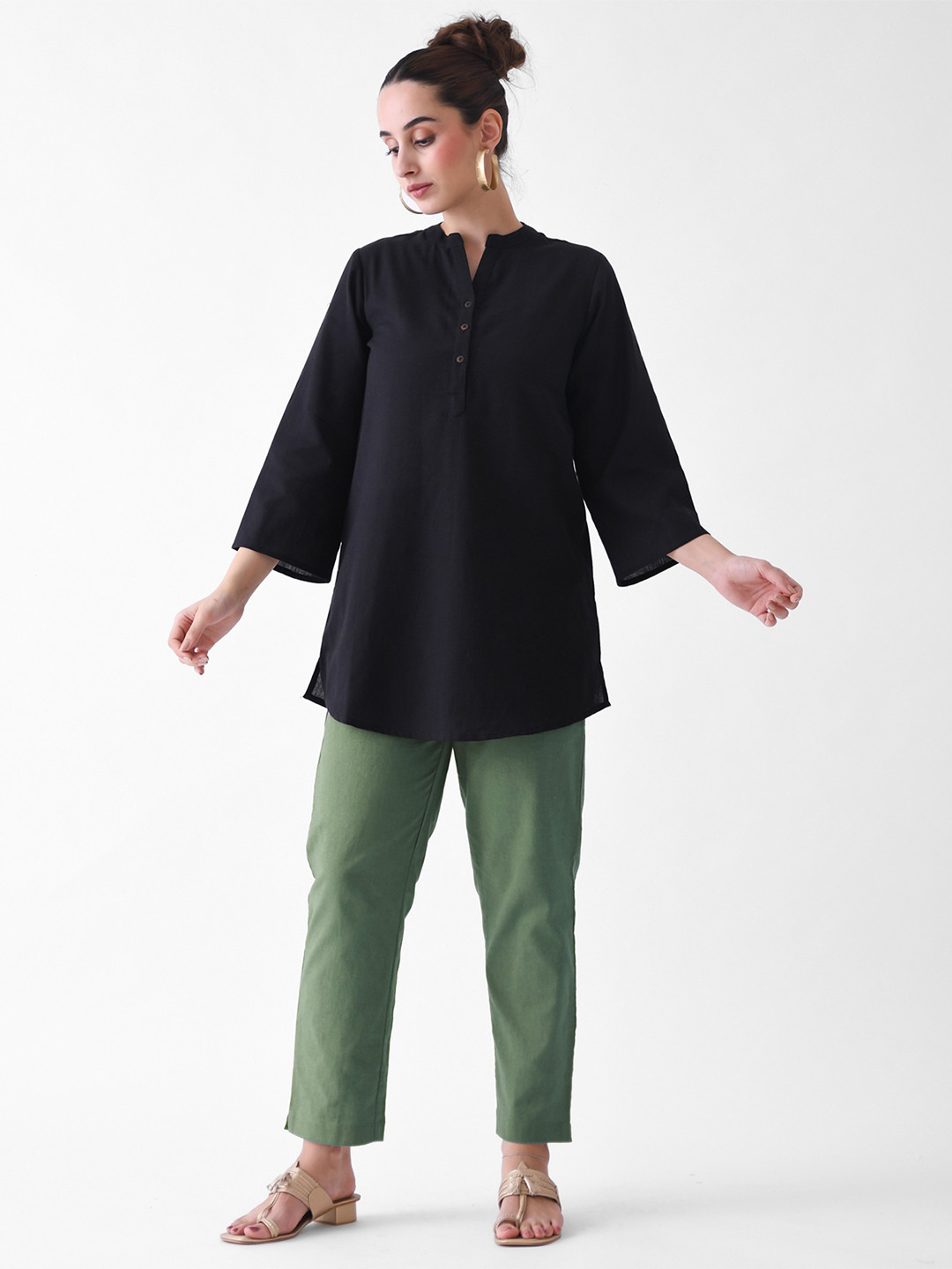 Rustorange Women Pure Cotton AMPM Trousers