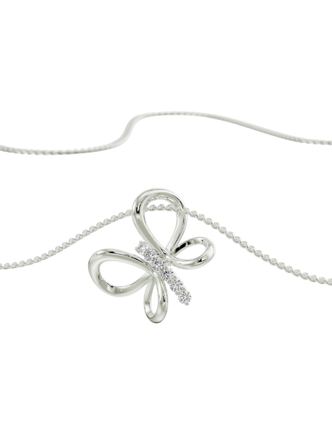 Emori Lab Diamond Butterfly Dream Pendant in 18KT Gold