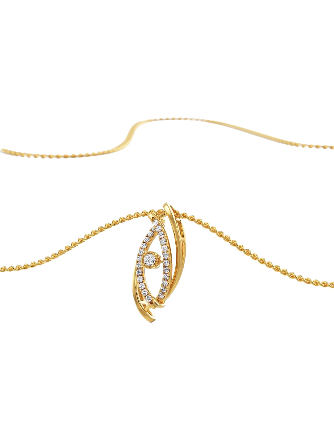 Emori Classic Evil Eye Lab Diamond in 14KT Gold Pendant