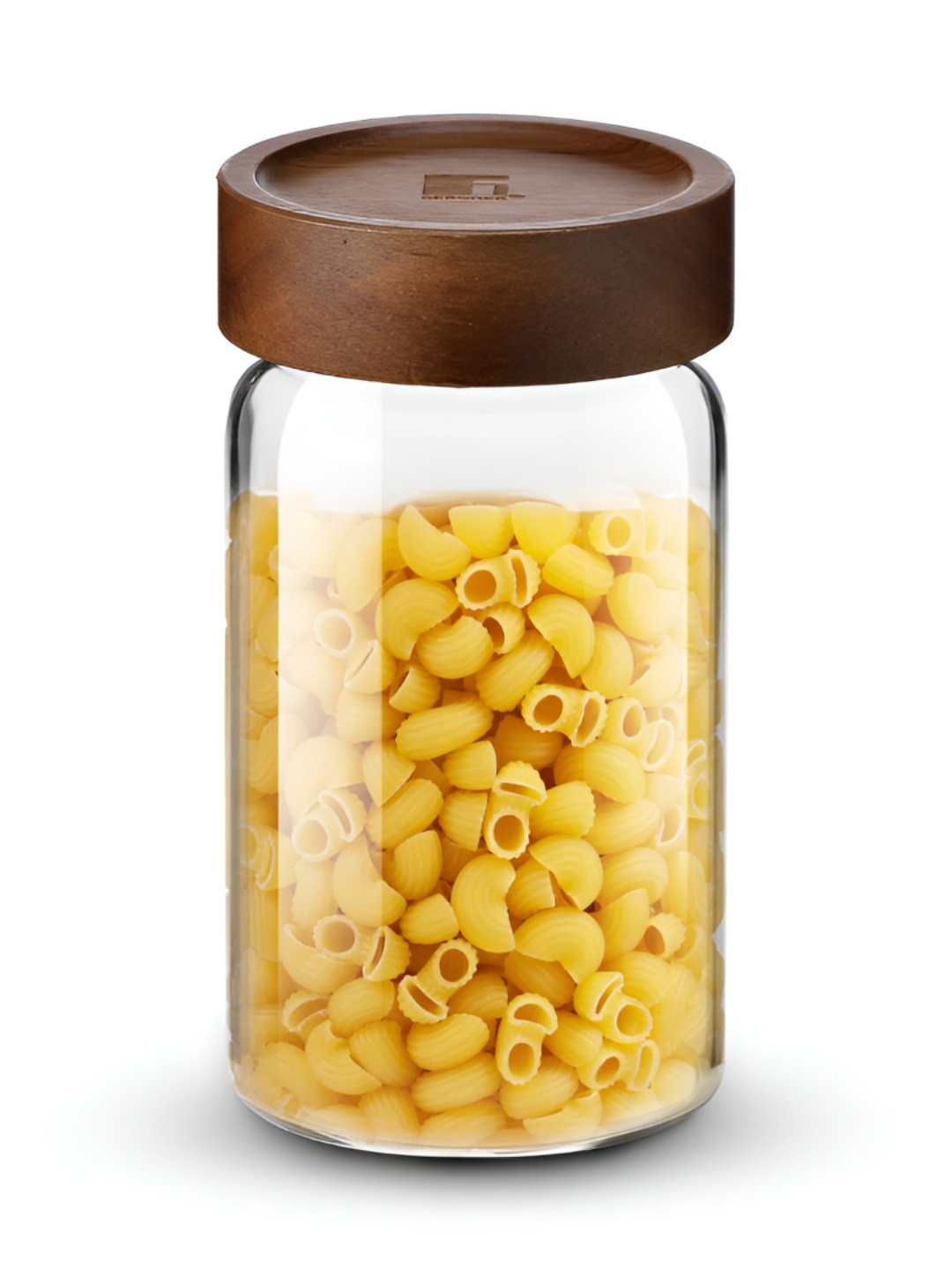Bergner Acadia Transparent Borosilicate Glass Air Tight 2 Piece Clip-On Fridge Container-550ml