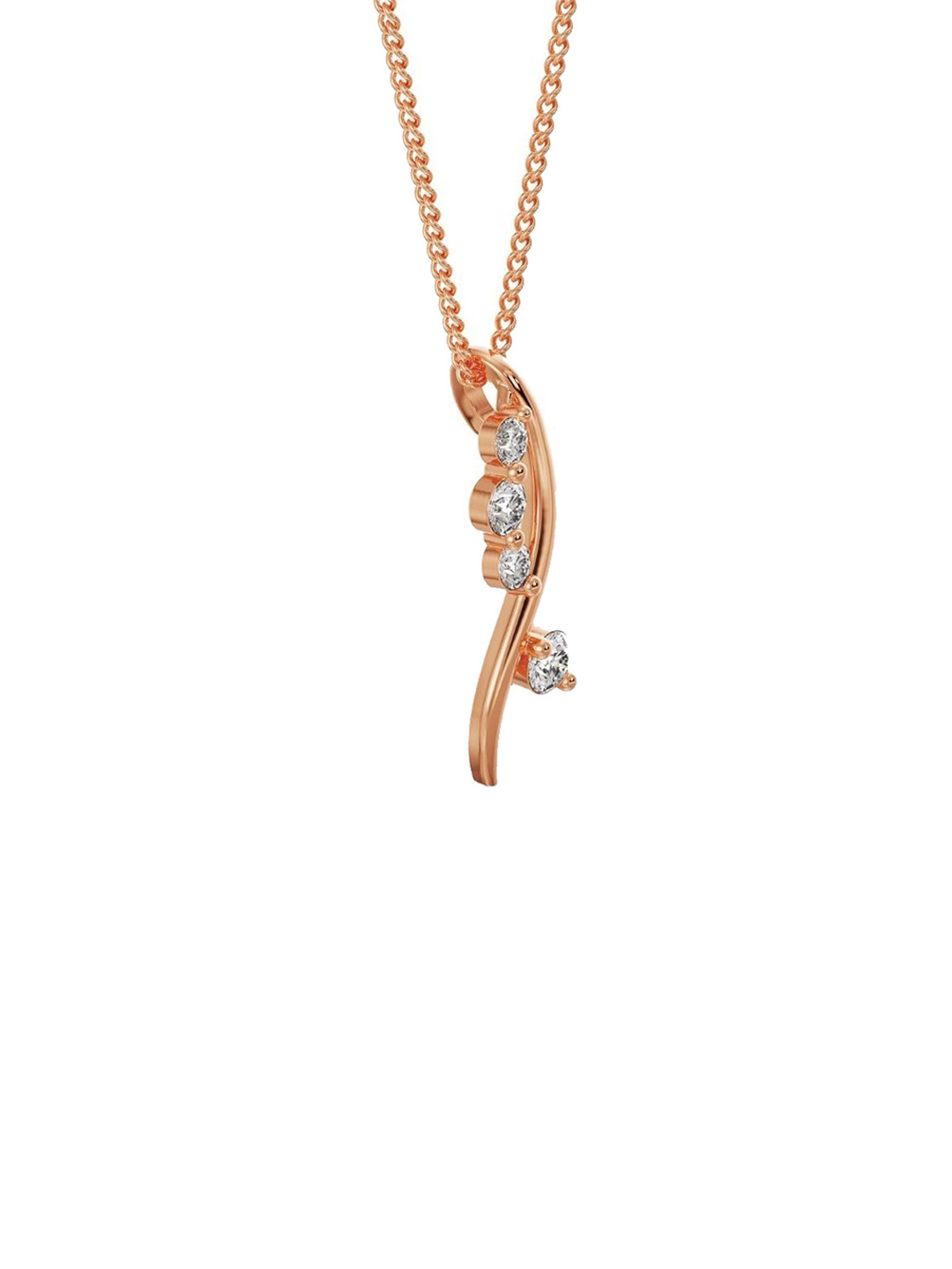 Emori Lab Diamond Quad in 14KT Gold Pendant