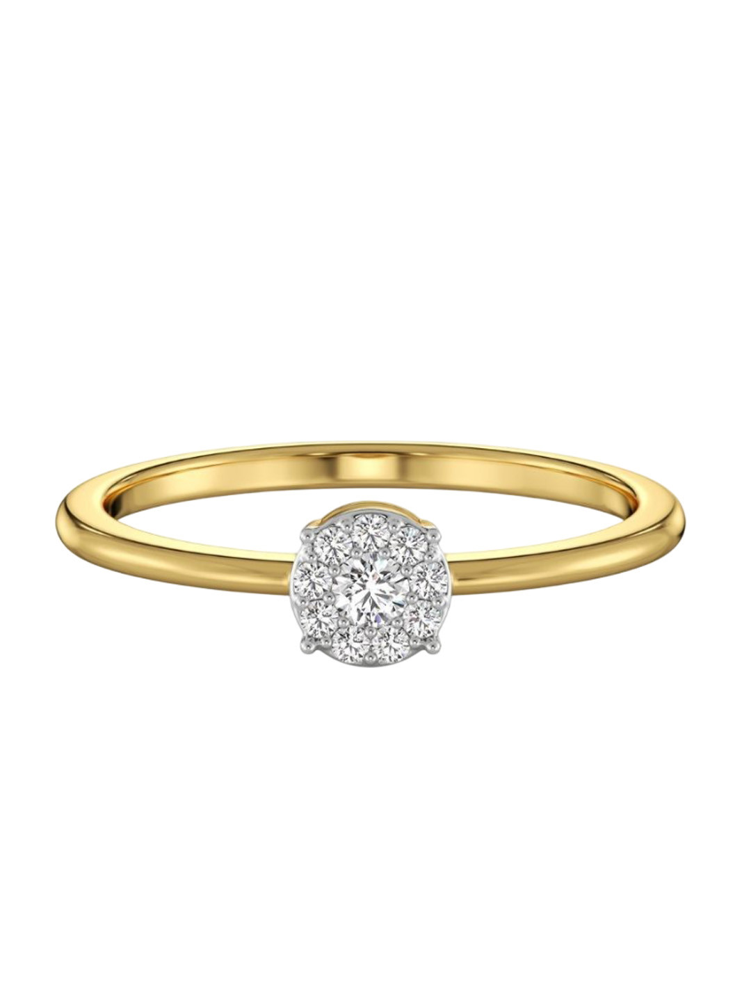 Emori Brilliant Fusion Lab Diamond in 14KT Gold Ring